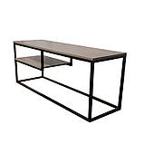 Тумба під телевізор з металу в стилі Лофт 1300х500х400 Т115, фото 2