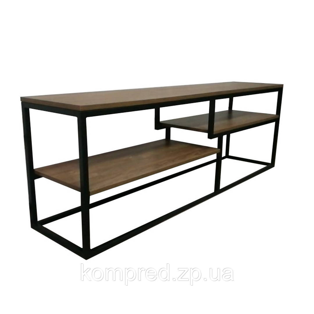 Тумба під телевізор з металу в стилі Лофт 1800х500х350 Т119, фото 1