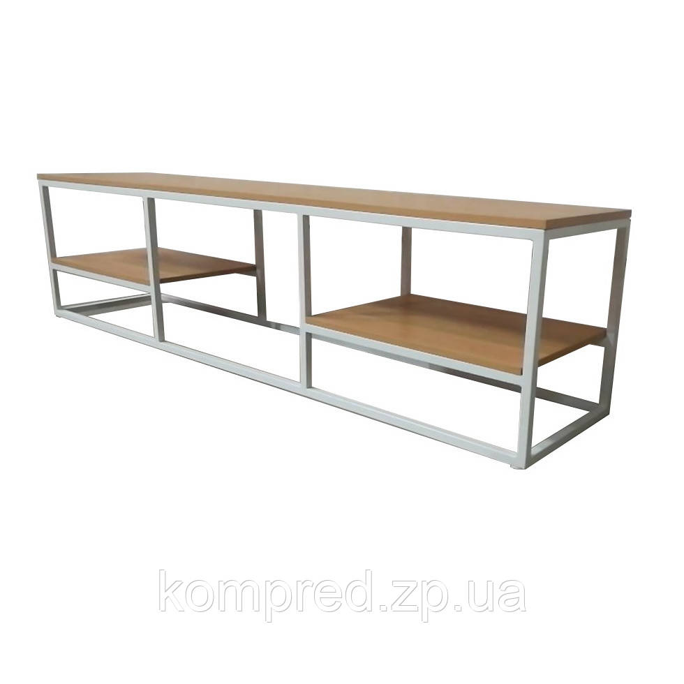 Тумба під телевізор з металу в стилі Лофт 1800х450х400 Т120, фото 1
