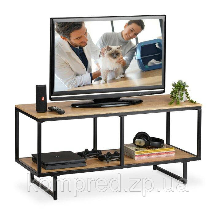 Тумба під телевізор з металу в стилі Лофт 1100х500х450 Т128, фото 1