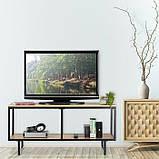 Тумба під телевізор з металу в стилі Лофт 1100х500х450 Т128, фото 2