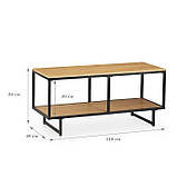 Тумба під телевізор з металу в стилі Лофт 1100х500х450 Т128, фото 3