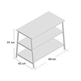 Тумба під телевізор з металу в стилі Лофт 800х600х450 Т132, фото 4