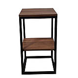 Тумба приліжкова металева в стилі Лофт 600х350х350 Т129, фото 2