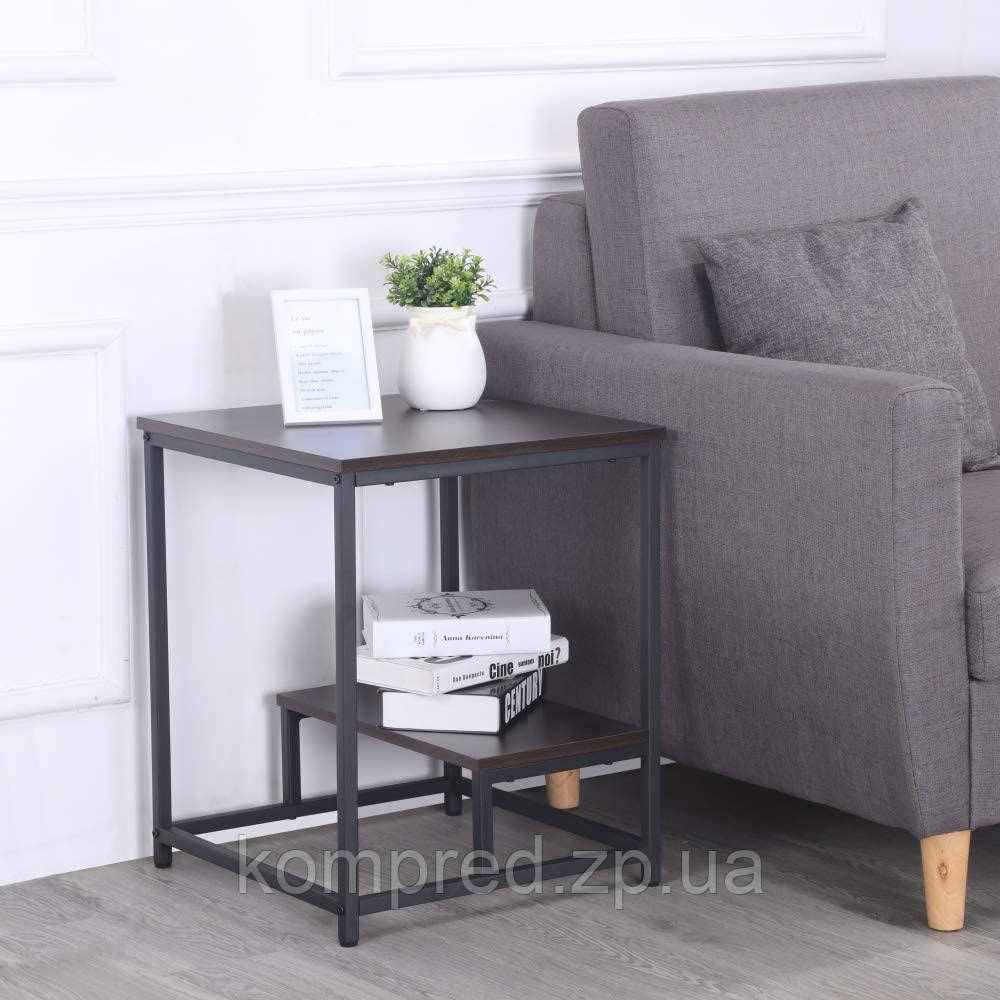 Тумба приліжкова металева в стилі Лофт 550х450х450 Т141, фото 1