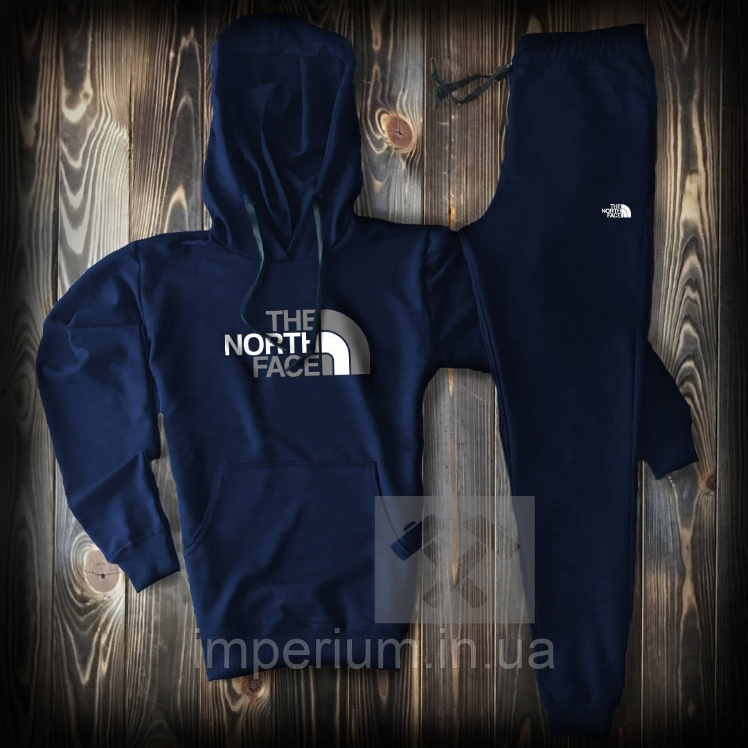 Спортивний стильний костюм з капюшоном the north face