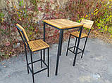 Комплект барний (стіл+стільці) в стилі Лофт БК71, фото 2