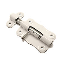 Заготівля для Бізіборда Білий Шпінгалет Великий СКОЛИ НА ФАРБІ (Без Саморізів) 10х5 см ШП-100 мм Засув Шпингалет