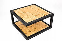 Kофейный столик в стиле Лофт 800х800х400 Прага мини