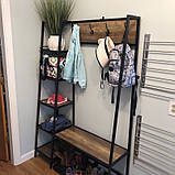 Вішалка для одягу в стилі Лофт 1800х1200х400 ВШ81, фото 7