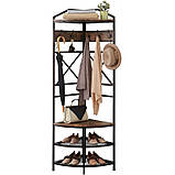 Вішалка для одягу кутова в стилі Лофт 1850х500х500 ВШ83, фото 2