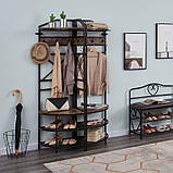 Вішалка для одягу кутова в стилі Лофт 1850х500х500 ВШ83, фото 3