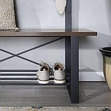 Вішалка для одягу кутова в стилі Лофт 1850х1200х350 ВШ84, фото 3