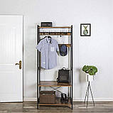 Вішалка для одягу кутова в стилі Лофт 1800х760х430 ВШ86, фото 4