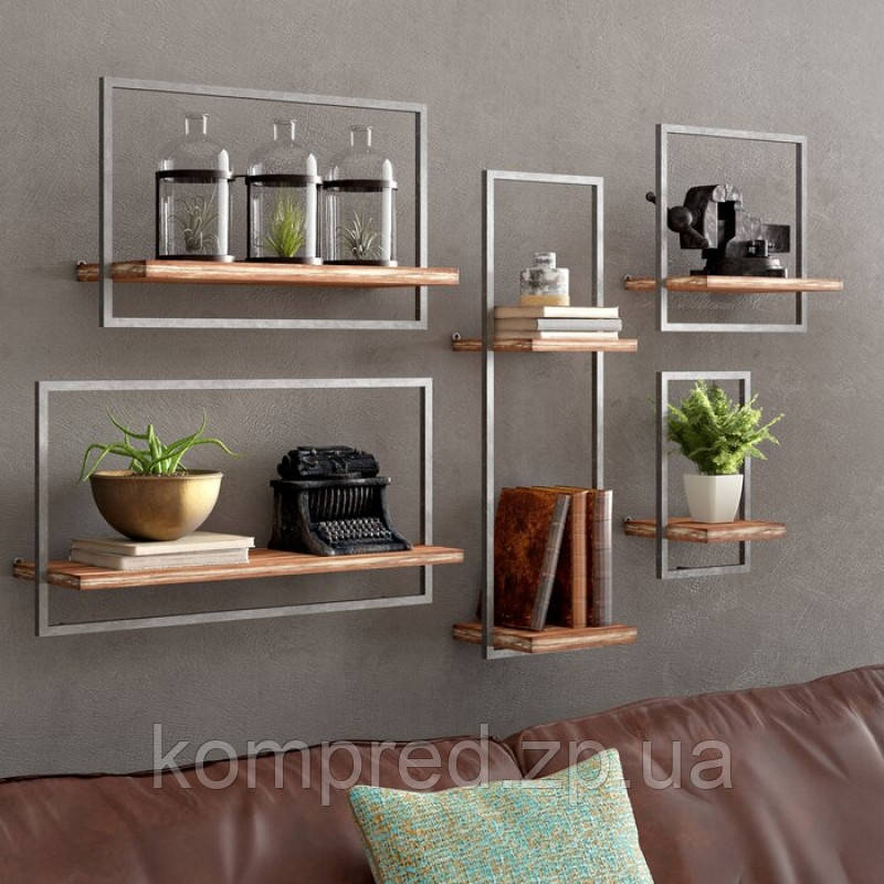 Комплект полиць в стилі LOFT ПК6