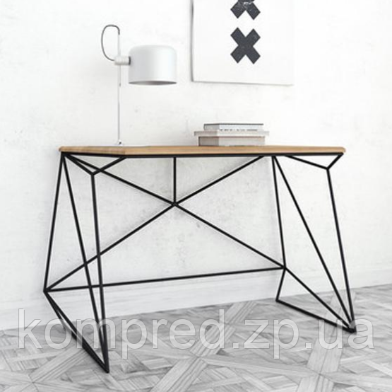 Стіл письмовий з металу в стилі Лофт 1270х625х750 СТП152, фото 1