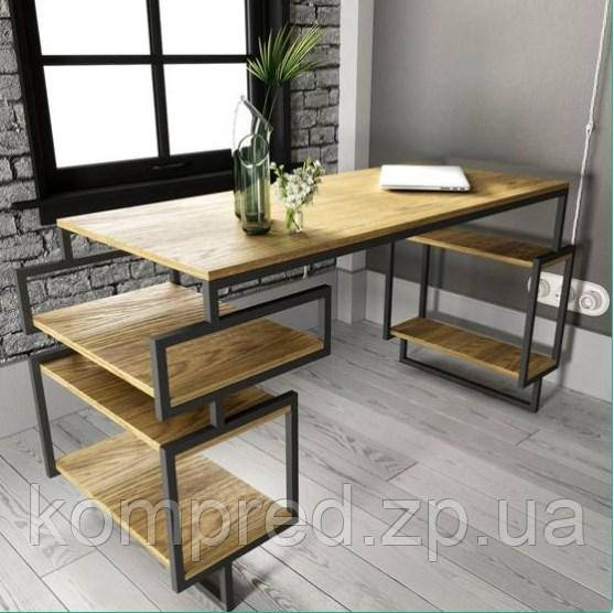 Стіл письмовий з металу в стилі Лофт 1350х650х750 СТП155, фото 1