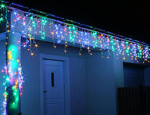 Новорічна гірлянда Бахрома 100 LED Різнобарвна 4,5 м, фото 3