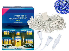 Новорічна гірлянда Бахрома 100 LED Блакитний колір 4,5 м