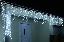 Новорічна гірлянда Бахрома 300 LED, Білий холодний світ 14 м, фото 6