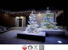 Новорічна гірлянда Бахрома 500 LED, Білий холодний світло, 18 м, 22W, фото 3
