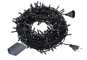 Новорічна гірлянда 300 LED, IP44, Довжина 24 М, Зелений світло, фото 4
