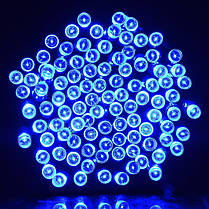 Новорічна гірлянда 300 LED, IP44, Довжина 24 М, Блакитний світло, фото 3
