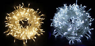 Новорічна гірлянда 500 LED, 34M, Прозора дріт, фото 3