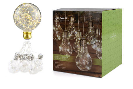 Новорічна гірлянда "Лампочки" 100 LED IP44, фото 1