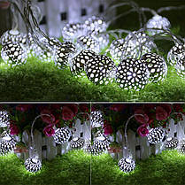 Новорічна гірлянда 30 LED, Білий холодний світ, 5,8 м, фото 5