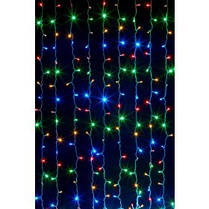 Гірлянда штора 3x6 м 600 LED синій, червоний, жовтий, зелений, фото 3