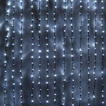 Гірлянда штора 3x6 м 600 LED холодний білий, фото 3