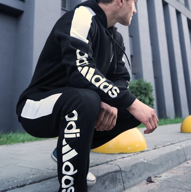 Спортивный Костюм Adidas Мужской Теплый Комплект, Черный Адидас Зимний ...