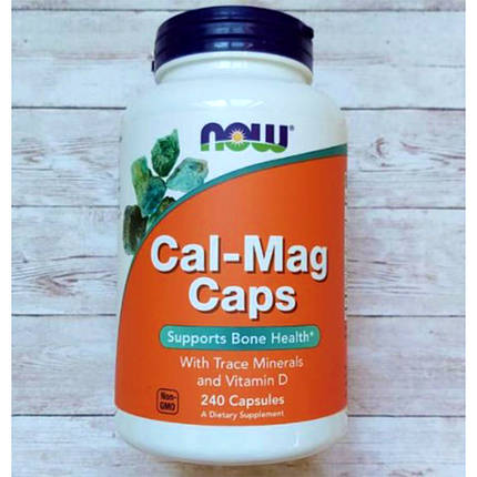 Кальцій Магній NOW Cal-Mag Caps 240 капс мінеральний комплекс, фото 1