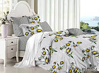 Комплект постельного белья с цветами двуспальный из 100% хлопка PL5804