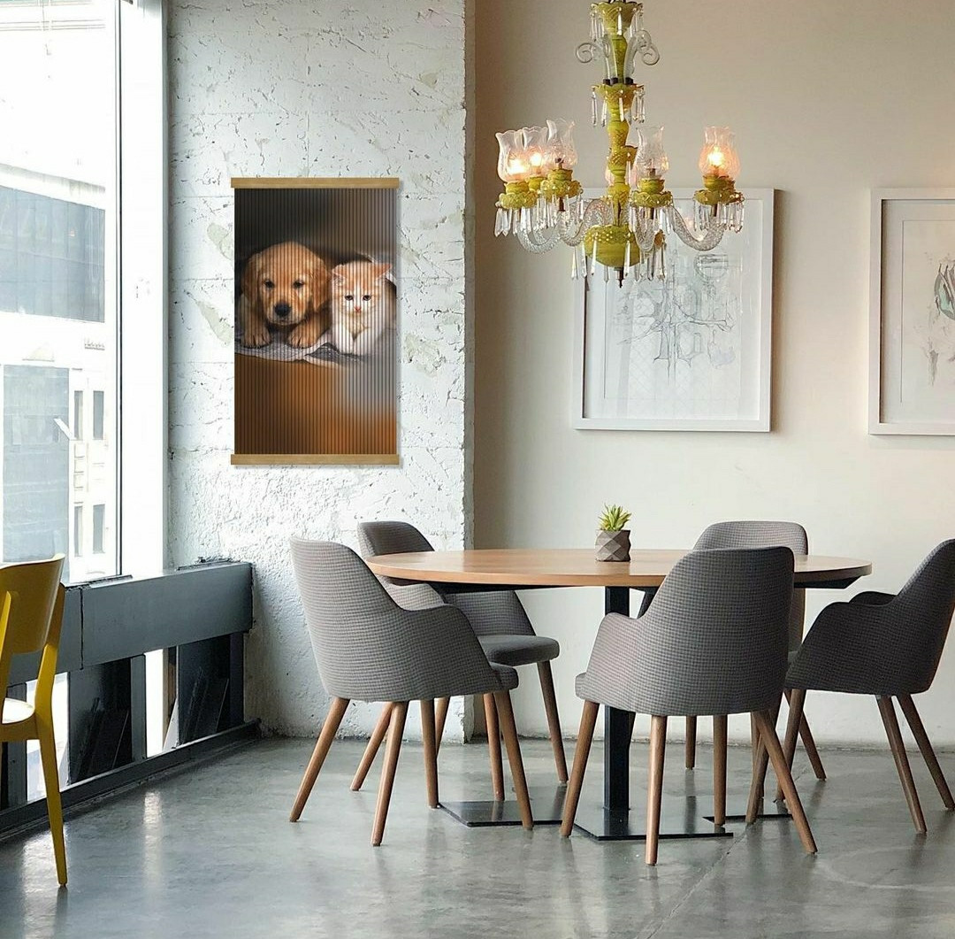 Електрообогрівач картина кішка із собакою, фото 1