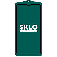 Премиальное защитное стекло на Iphone Xs SKLO клеевой слой по всей поверхности