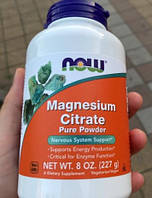 Магній цитрат в порошку NOW Magnesium Citrate Pure Powder 227 грам