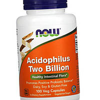 Пробиотики для кишечника NOW Foods Acidophilus Two Billion 100 капсул