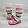 Шкарпетки-чешки махрові для дівчинки, розмір 22-23 бегемотик, фото 2