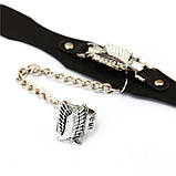 Аксесуар Атака на титанів: Браслет з кільцем на ланцюжку., фото 5
