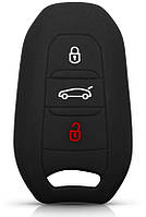 Чехол для автомобильного ключа Peugeot C6 508 C5 C3 508 2008 3008 C4 Aircross Picasso Grand Black