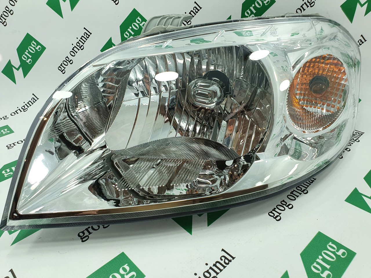 Фара передня ліва в зборі (з коректором) Авео 3 (Т-250) grog Корея