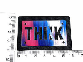 Нашивка Think /ıver 60х40 мм Різні види, фото 4