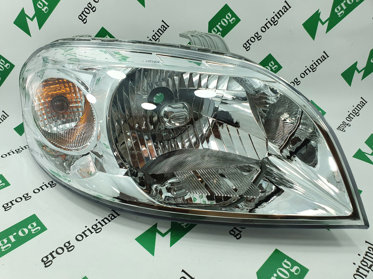 Фара передня права в зборі (з коректором) Авео 3 (Т-250) grog Корея
