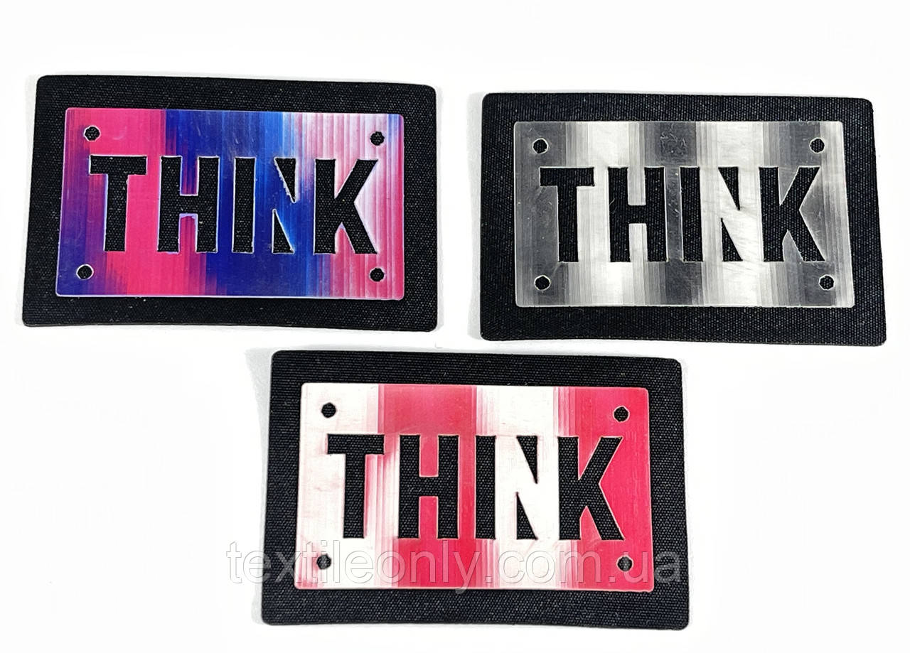 Нашивка Think /ıver 60х40 мм Різні види