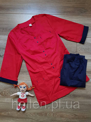 Медичний жіночий костюм "2 кнопки", фото 1