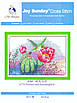 Набір для вишивання за нанесеною на канву схемою "Flowers and hummingbird". AIDA 14CT printed 44*32 см, фото 3