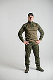 Сорочка тактична УБОКС з довгим рукавом, тканина COOL PASS олива, серія Stratagem, Milt-02, фото 6