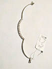 Срібний жорсткий браслет з цирконами Едіта, фото 10